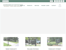 Tablet Screenshot of addressesofdistinction.com